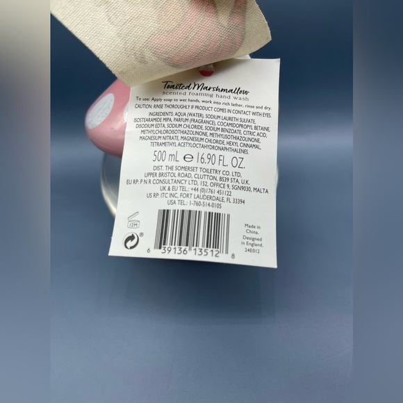 Asquith and Somerset England Toasted  Marshmallow Foaming Hand Wash, NWT - Picture 6 of 6